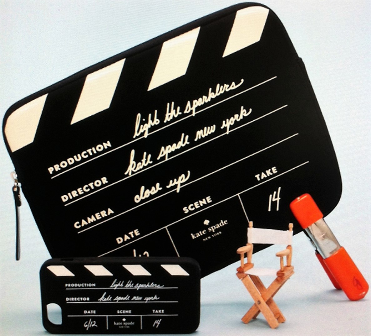 Custom Prop Fabrication Oversized prop of film clapper and Miniature Fabrivayion of director's chair